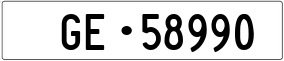 Trailer License Plate